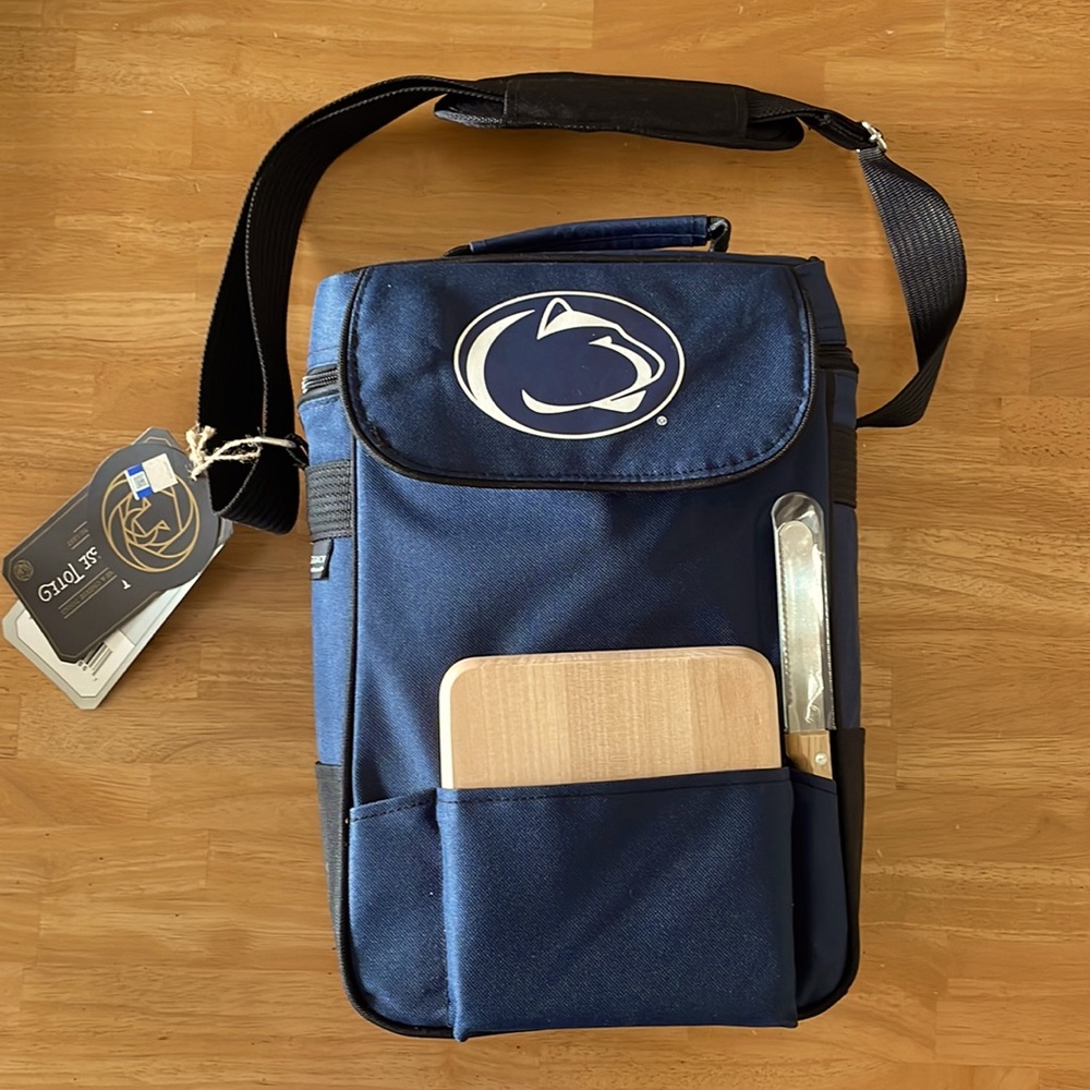 Penn State - duet insulated wine and cheese tote. NWT